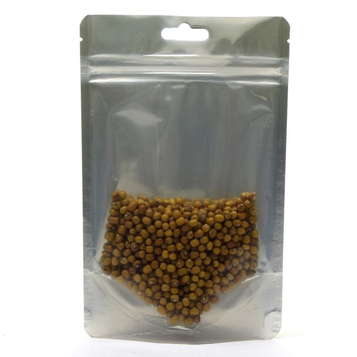 Läbipaistev fooliumist alustatav kott toidule