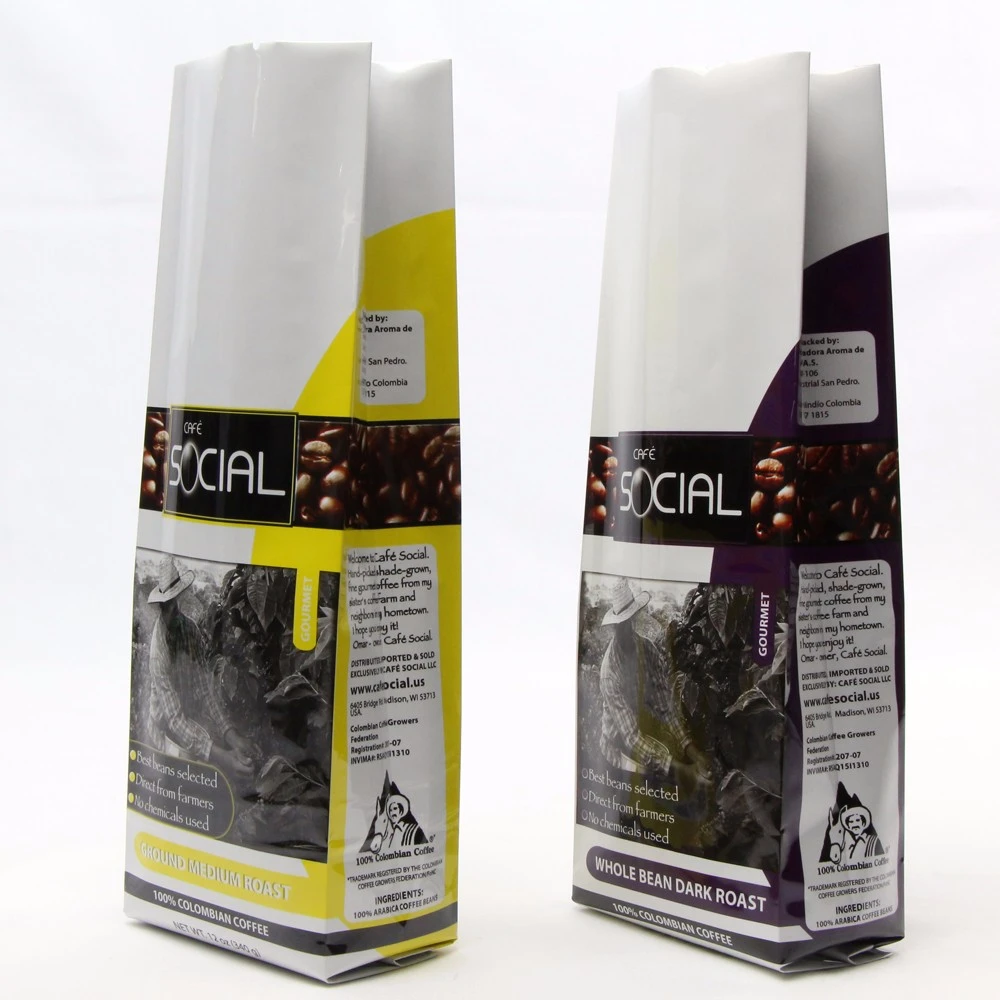 Aluminum Foil Side Gusset Coffee Packaging Bag