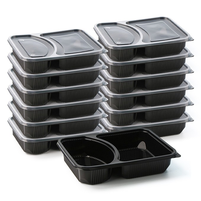2 compart food container 2 compart food container