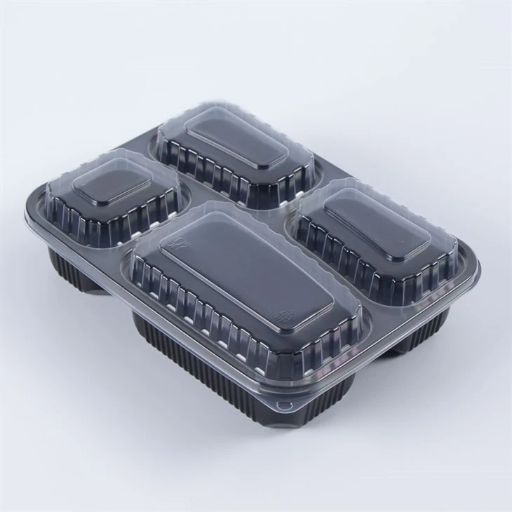4-kambriline plastikust toidukonteiner