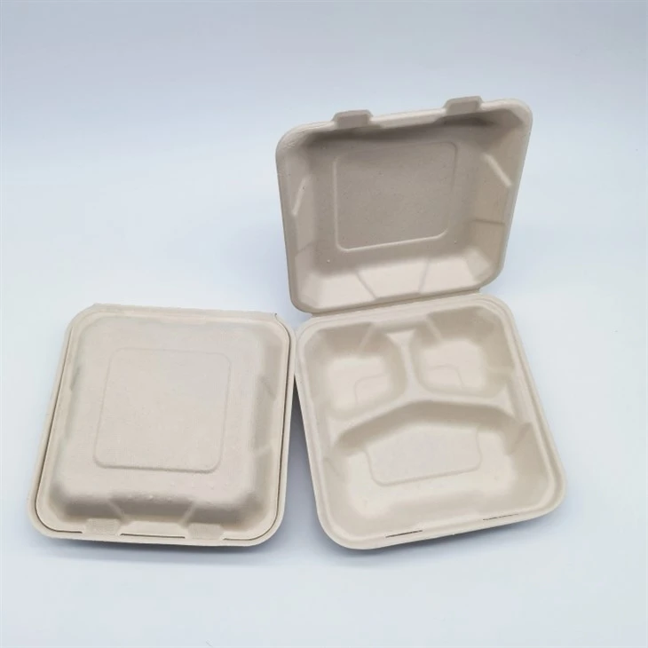 Paberimassi toidukonteiner Clamshell