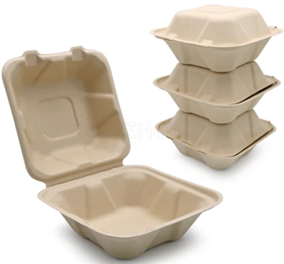 Ühekordsed Bagasse To Go konteinerid