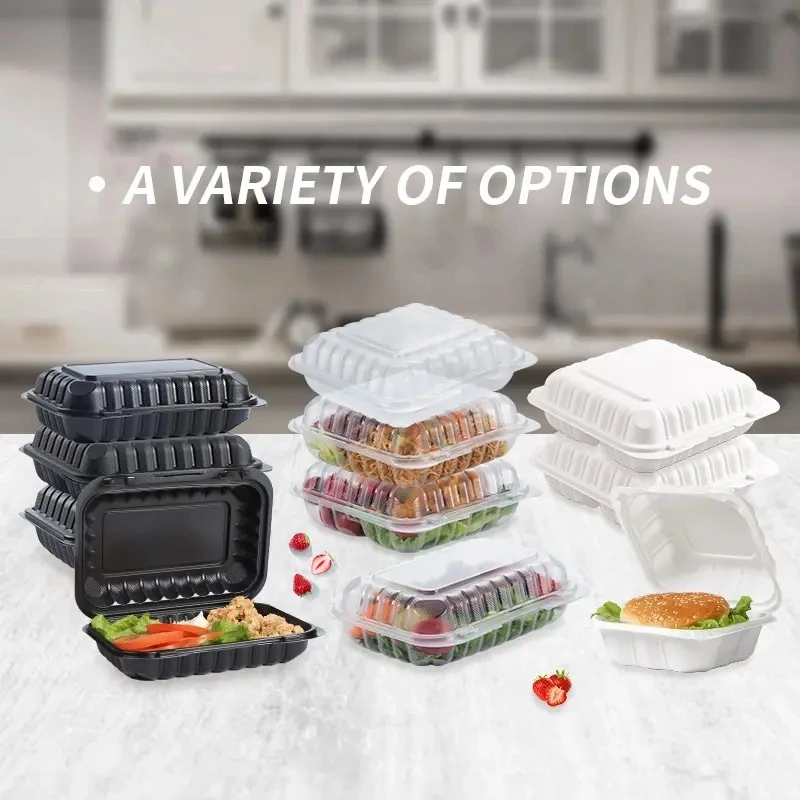 Hinged Plastic Meal Boxes