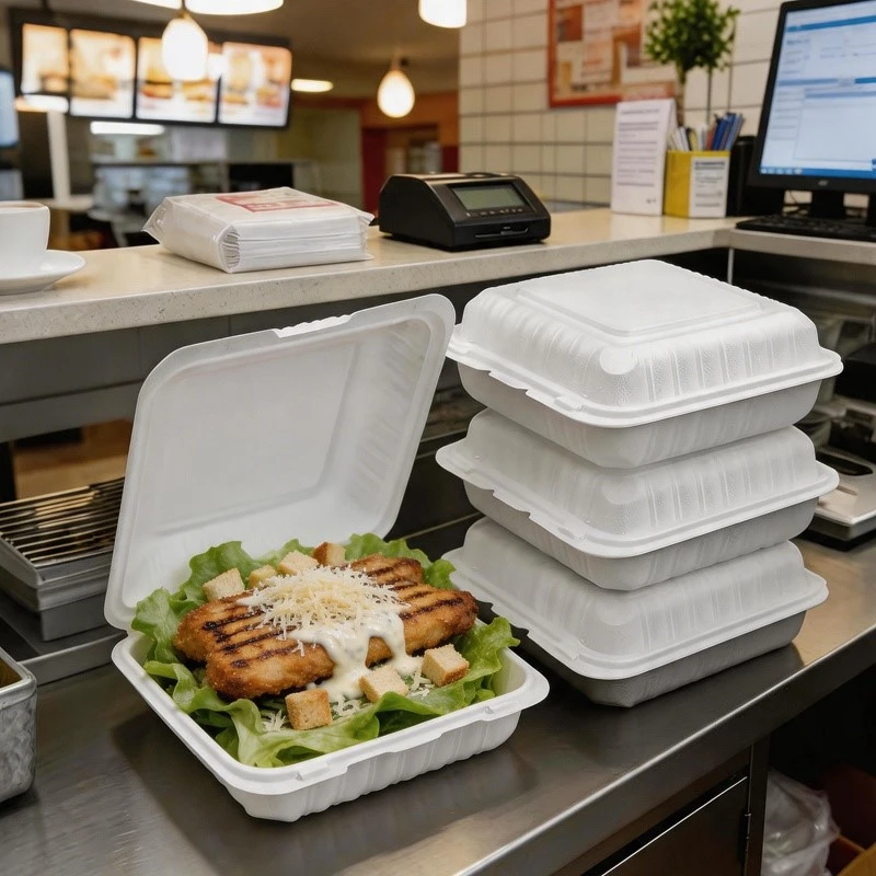white takeout container